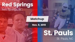 Matchup: Red Springs High vs. St. Pauls  2019
