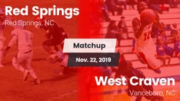 Matchup: Red Springs High vs. West Craven  2019