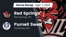 Recap: Red Springs  vs. Purnell Swett  2023