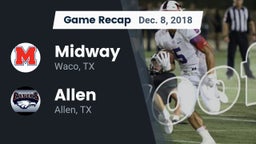 Recap: Midway  vs. Allen  2018