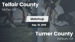 Matchup: Telfair County High vs. Turner County  2016