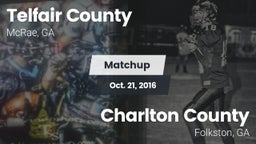 Matchup: Telfair County High vs. Charlton County  2016