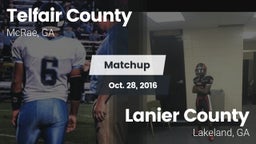 Matchup: Telfair County High vs. Lanier County  2016