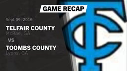 Recap: Telfair County  vs. Toombs County  2016