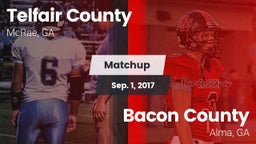 Matchup: Telfair County High vs. Bacon County  2017