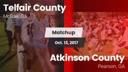 Matchup: Telfair County High vs. Atkinson County  2017