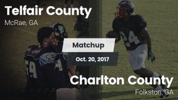 Matchup: Telfair County High vs. Charlton County  2017