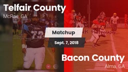 Matchup: Telfair County High vs. Bacon County  2018
