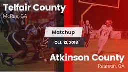 Matchup: Telfair County High vs. Atkinson County  2018
