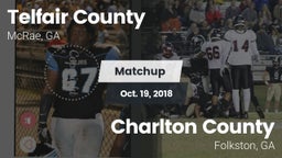 Matchup: Telfair County High vs. Charlton County  2018