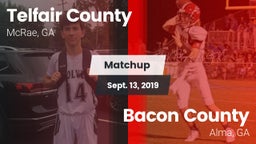 Matchup: Telfair County High vs. Bacon County  2019