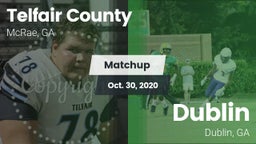 Matchup: Telfair County High vs. Dublin  2020