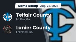 Recap: Telfair County  vs. Lanier County  2022