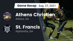 Recap: Athens Christian  vs. St. Francis  2021