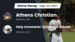Recap: Athens Christian  vs. Holy Innocents' Episcopal School 2021
