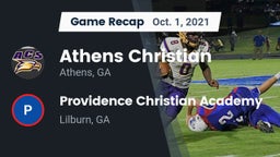 Recap: Athens Christian  vs. Providence Christian Academy  2021