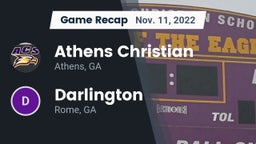 Recap: Athens Christian  vs. Darlington  2022