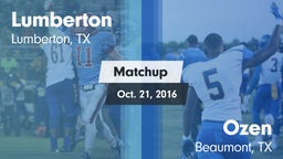 Matchup: Lumberton High vs. Ozen  2016