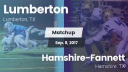 Matchup: Lumberton High vs. Hamshire-Fannett  2017