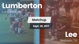 Matchup: Lumberton High vs. Lee  2017
