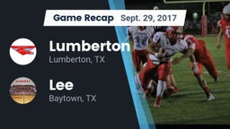 Recap: Lumberton  vs. Lee  2017