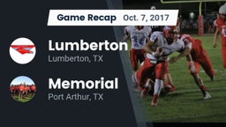 Recap: Lumberton  vs. Memorial  2017