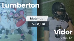 Matchup: Lumberton High vs. Vidor  2017