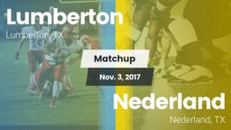 Matchup: Lumberton High vs. Nederland  2017