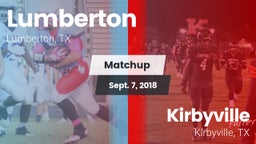 Matchup: Lumberton High vs. Kirbyville  2018