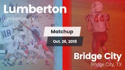 Matchup: Lumberton High vs. Bridge City  2018