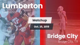 Matchup: Lumberton High vs. Bridge City  2019