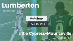 Matchup: Lumberton High vs. Little Cypress-Mauriceville  2020