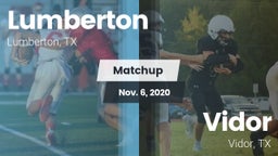 Matchup: Lumberton High vs. Vidor  2020