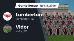 Recap: Lumberton  vs. Vidor  2020