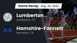 Recap: Lumberton  vs. Hamshire-Fannett  2022