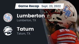 Recap: Lumberton  vs. Tatum  2022