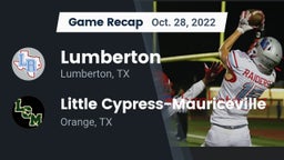 Recap: Lumberton  vs. Little Cypress-Mauriceville  2022