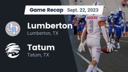 Recap: Lumberton  vs. Tatum  2023