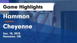 Hammon  vs Cheyenne Game Highlights - Jan. 18, 2018