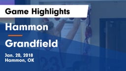 Hammon  vs Grandfield Game Highlights - Jan. 20, 2018