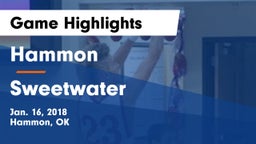 Hammon  vs Sweetwater Game Highlights - Jan. 16, 2018