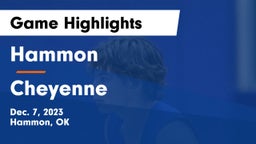 Hammon  vs Cheyenne Game Highlights - Dec. 7, 2023