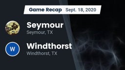 Recap: Seymour  vs. Windthorst  2020