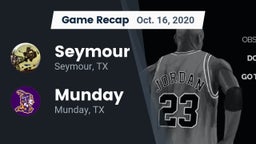Recap: Seymour  vs. Munday  2020