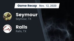 Recap: Seymour  vs. Ralls  2020
