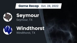 Recap: Seymour  vs. Windthorst  2022