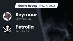 Recap: Seymour  vs. Petrolia  2022