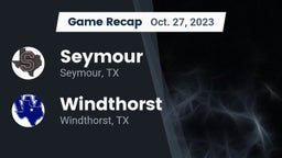 Recap: Seymour  vs. Windthorst  2023