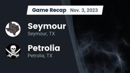 Recap: Seymour  vs. Petrolia  2023