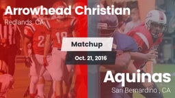 Matchup: Arrowhead Christian vs. Aquinas   2016